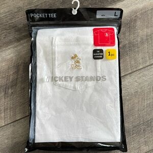 VINTAGE Mickey Stands pocket tee